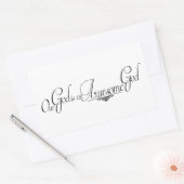Geweldige God Rechthoekige Sticker (Envelop)