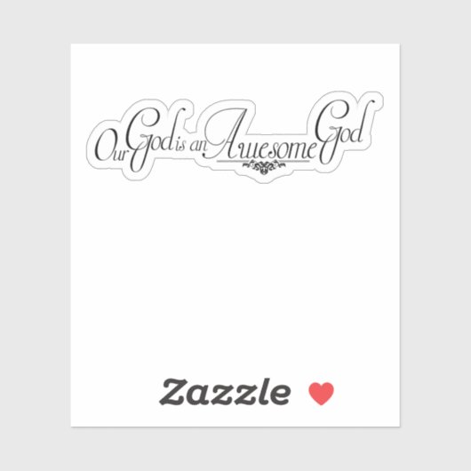 Geweldige God Sticker (Vel)