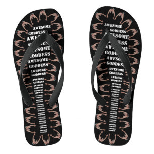 Geweldige godin (BREDE STATEN) Teenslippers