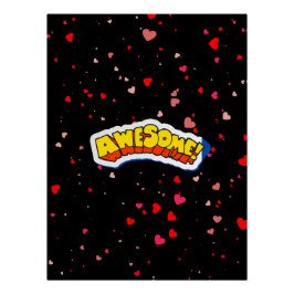 Geweldige goede vibes typografie perfect poster