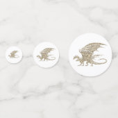 Geweldige Golden Mosaic Dragon Confetti (Voorkanten)