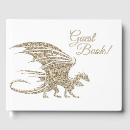 Geweldige Golden Mosaic Dragon Gastenboek