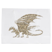 Geweldige Golden Mosaic Dragon Groot Cadeauzakje (Achterkant)