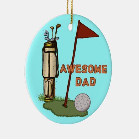 Geweldige Golf Dad ornament (Rechts)