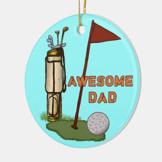 Geweldige Golf Dad ornament (Links)