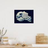 Geweldige golf, Hokusai Meets Fibonacci in Mijn ho Poster (Keuken)