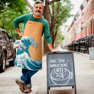 Geweldige golf - lichtblauw schort