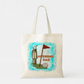 Geweldige Golf Papa   Tote Bag (Achterkant)
