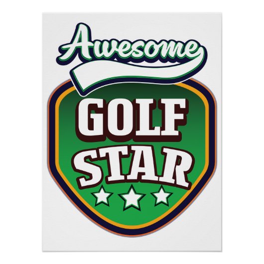 Geweldige Golf Ster Perfect Poster (Voorkant)