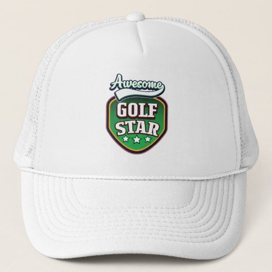 Geweldige Golf Ster Trucker Pet (Voorkant)