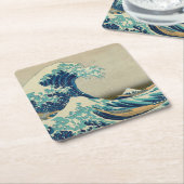 Geweldige golf van Kanagawa en Japanse kunst /Japa Kartonnen Onderzetters (Schuin)