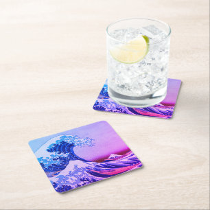 Geweldige golf van Kanagawa en Japanse kunst /Japa Kartonnen Onderzetters