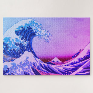 Geweldige golf van Kanagawa en Japanse kunst /Japa Legpuzzel