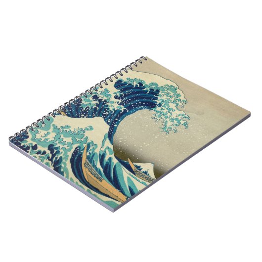 Geweldige golf van Kanagawa en Japanse kunst /Japa Notitieboek (Linkerzijde)