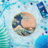 Geweldige golf van Kanagawa en Japanse kunst /Japa Papieren Bordje (Feest)