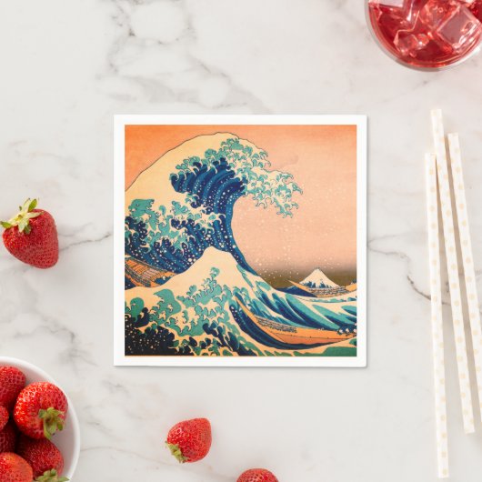 Geweldige golf van Kanagawa en Japanse kunst /Japa Servet (Insitu)