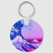 Geweldige golf van Kanagawa en Japanse kunst /Japa Sleutelhanger (Voorkant)