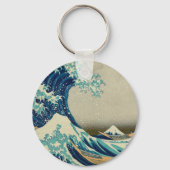 Geweldige golf van Kanagawa en Japanse kunst /Japa Sleutelhanger (Achterkant)