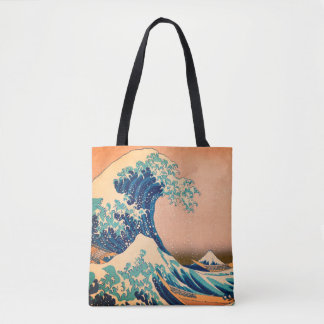 Geweldige golf van Kanagawa en Japanse kunst /Japa Tote Bag