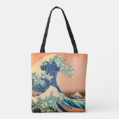 Geweldige golf van Kanagawa en Japanse kunst /Japa Tote Bag (Achterkant)