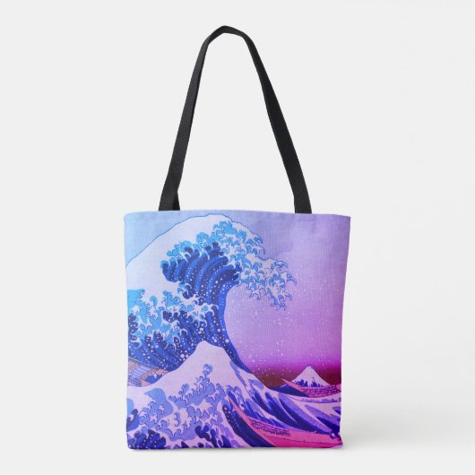 Geweldige golf van Kanagawa en Japanse kunst /Japa Tote Bag (Achterkant)