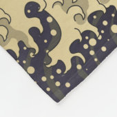 "Geweldige golf van kanagawa". Hokusai, Japanse go Fleece Deken (Hoek)