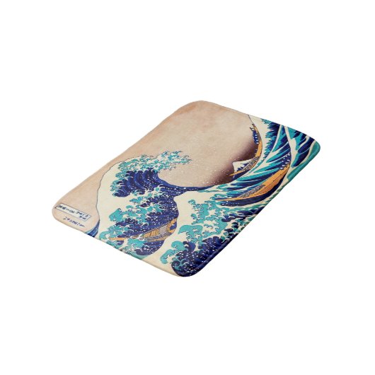 Geweldige golf van Kanagawa  Japanse afdrukkunst Badmat (Gekanteld)