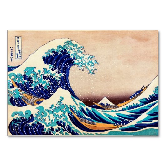 Geweldige golf van Kanagawa  Japanse afdrukkunst Kaart (Voorkant)