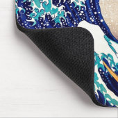 Geweldige golf van Kanagawa  Japanse afdrukkunst Muismat (Hoek)