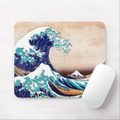 Geweldige golf van Kanagawa  Japanse afdrukkunst Muismat (Met muis)