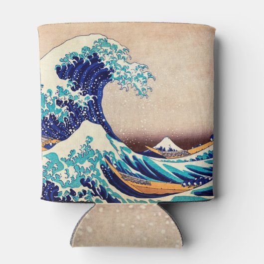 Geweldige golf van Kanagawa Japanse  kunst Blikjeskoeler (Achterkant)