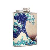 Geweldige golf van Kanagawa Japanse  kunst Heupfles (Rechts)