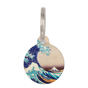 Geweldige golf van Kanagawa Japanse  kunst Huisdierpenning