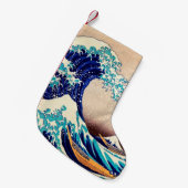 Geweldige golf van Kanagawa Japanse  kunst Kleine Kerstsok (Voorkant (Hangend))
