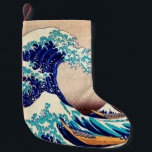 Geweldige golf van Kanagawa Japanse  kunst Kleine Kerstsok<br><div class="desc">Katsushika Hokusai The Great Wave Off Kanagawa (1830) The Great Wave off Kanagawa, ook bekend als The Great Wave of Just The Wave, is een ukiyo-e-gedrukte versie van de Japanse kunstenaar Hokusai, die in de late Edo-periode werd gepubliceerd als de eerste afdruk in de reeks van Hokusai Thirty-1833 zes Uitzichten...</div>