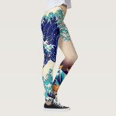 Geweldige golf van Kanagawa  Japanse kunst Leggings (Rechts)