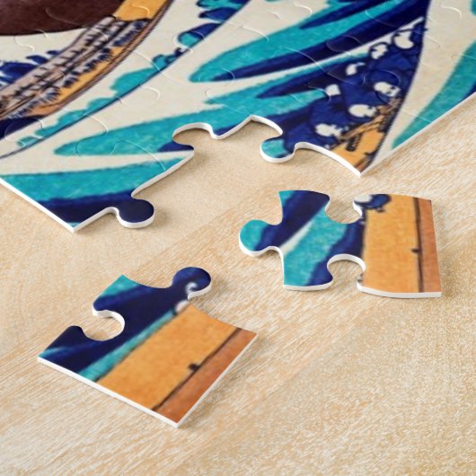 Geweldige golf van Kanagawa  Japanse kunst Legpuzzel (Zijkant)