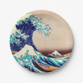 Geweldige golf van Kanagawa Japanse  kunst Papieren Bordje (Voorkant)