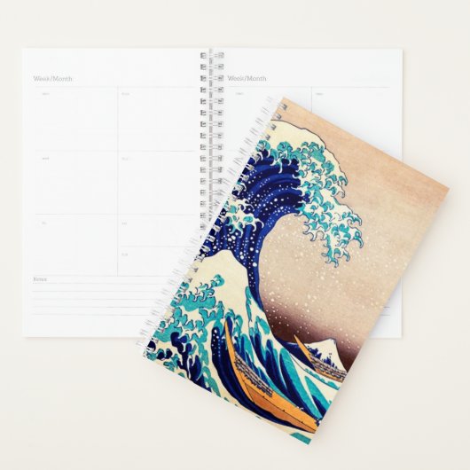 Geweldige golf van Kanagawa Japanse kunst Planner (Display)