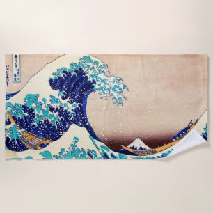 Geweldige golf van Kanagawa Japanse kunst Strandlaken