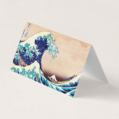 Geweldige golf van Kanagawa  Japanse kunst Visitekaartje (Achterkant)