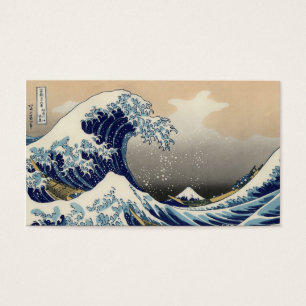 Geweldige golf van Kanagawa Oriental Fine Art Visitekaartjes