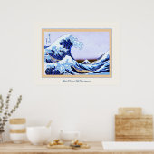 Geweldige golf van Kanagawa Poster (Keuken)