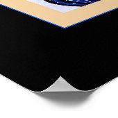 Geweldige golf van Kanagawa Poster (Hoek)