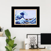 Geweldige golf van Kanagawa Poster (Thuiskantoor)