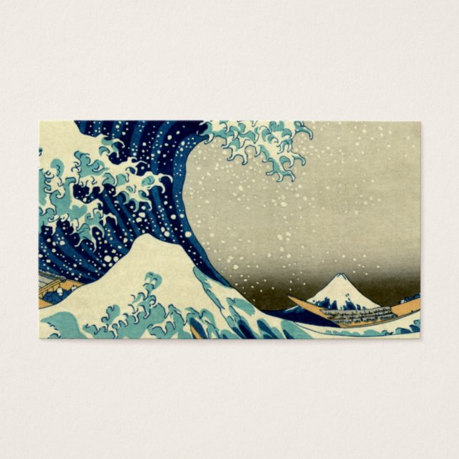 Geweldige golf van Kanagawa Visitekaartjes (Voorkant)