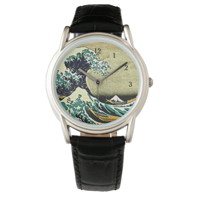 Geweldige golf van Kanagawa Watch Horloge (Voorkant)