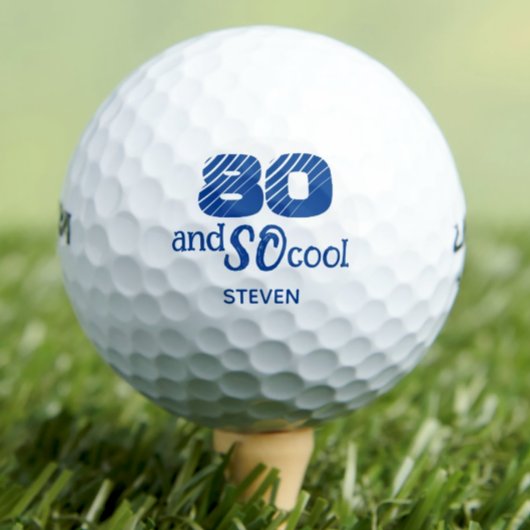 Geweldige golfballen voor 80ste verjaardag 80 jaar