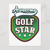 Geweldige golfster aankondigingskaart (Voorkant)