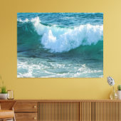 Geweldige Golfzee aan de kust van de zee Canvas Afdruk (Insitu (Woonkamer))